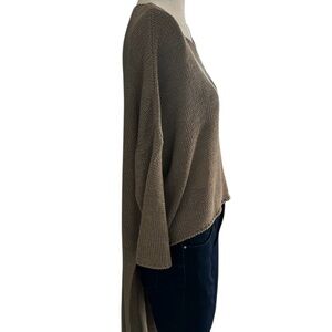 Millau Women's Tan Hi-Lo Sweater Sz M